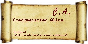 Czechmeiszter Alina névjegykártya